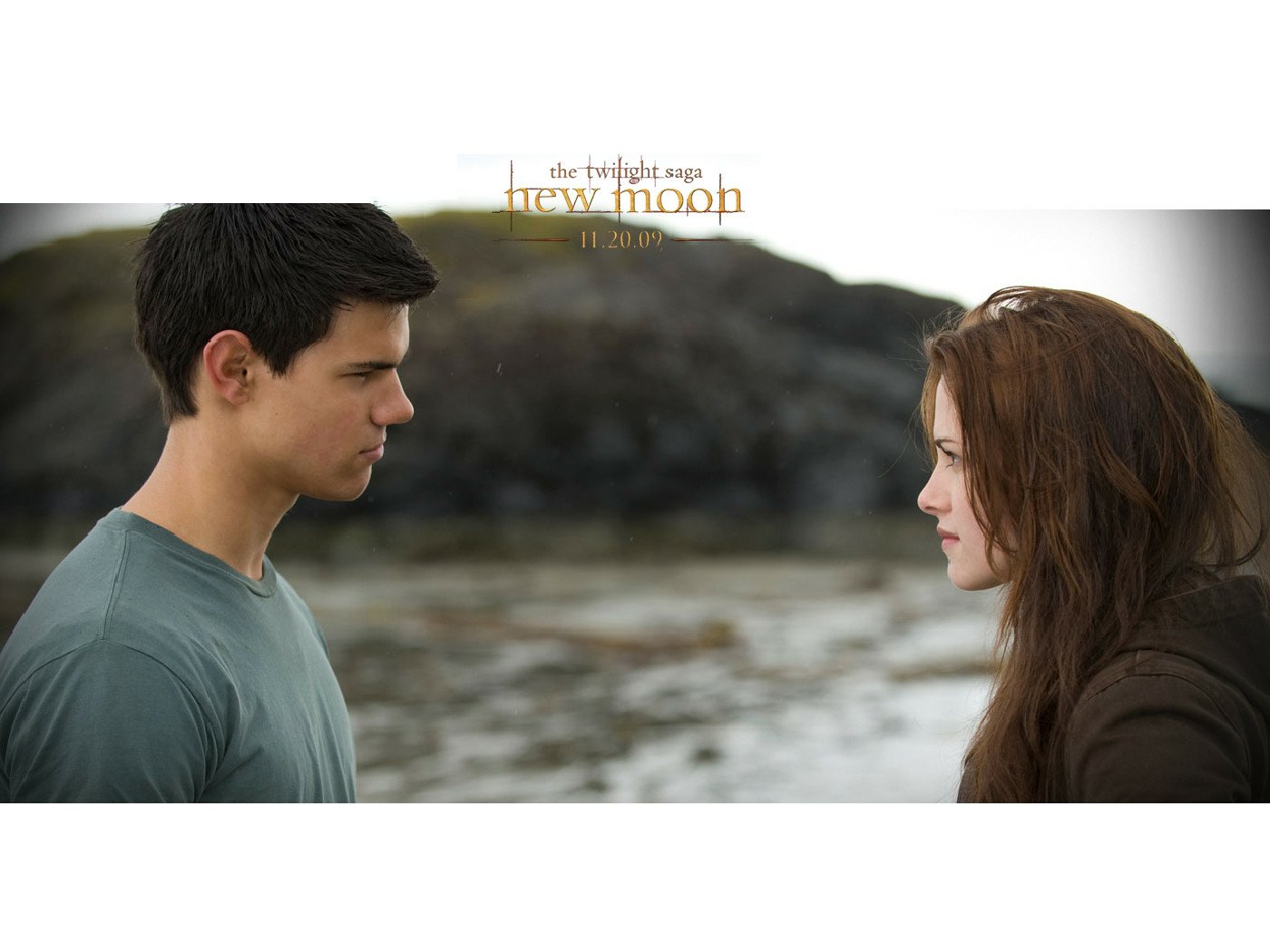 Taylor Lautner Jacob Black Bella Swan Kristen Stewart movie The Twilight Saga: New Moon Image