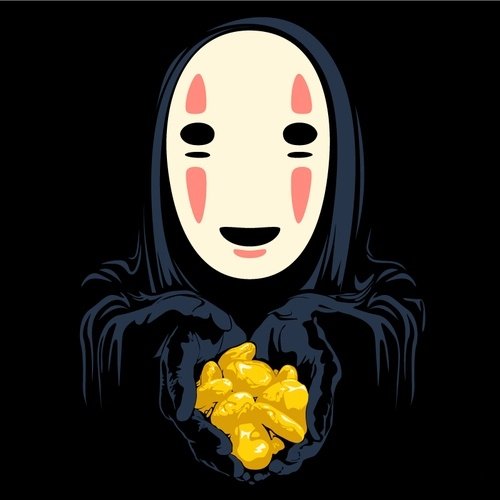No-Face (Spirited Away) Anime Spirited Away ghost gold Image