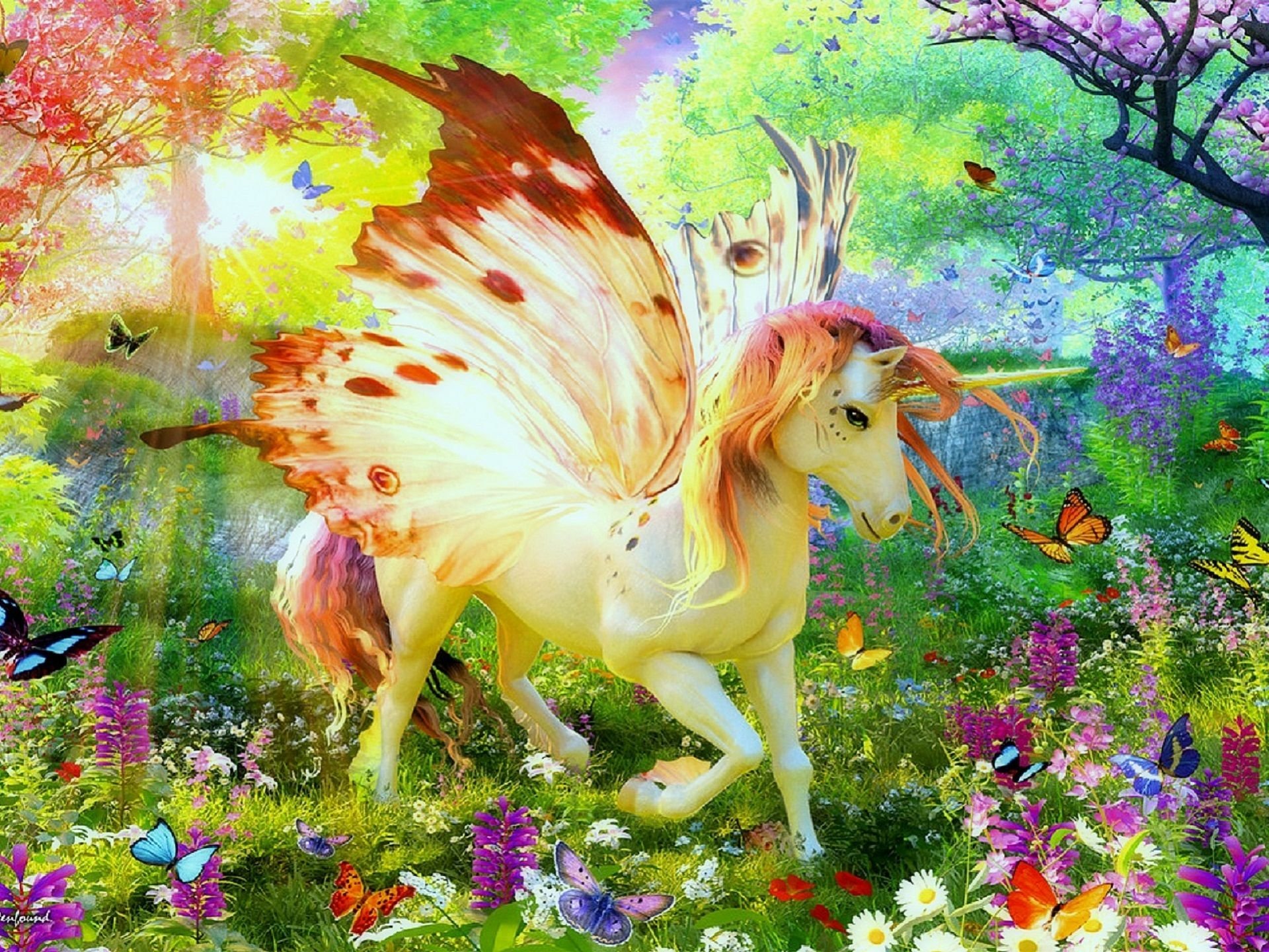 fantasy unicorn in paradise Image - ID: 10110 - Image Abyss