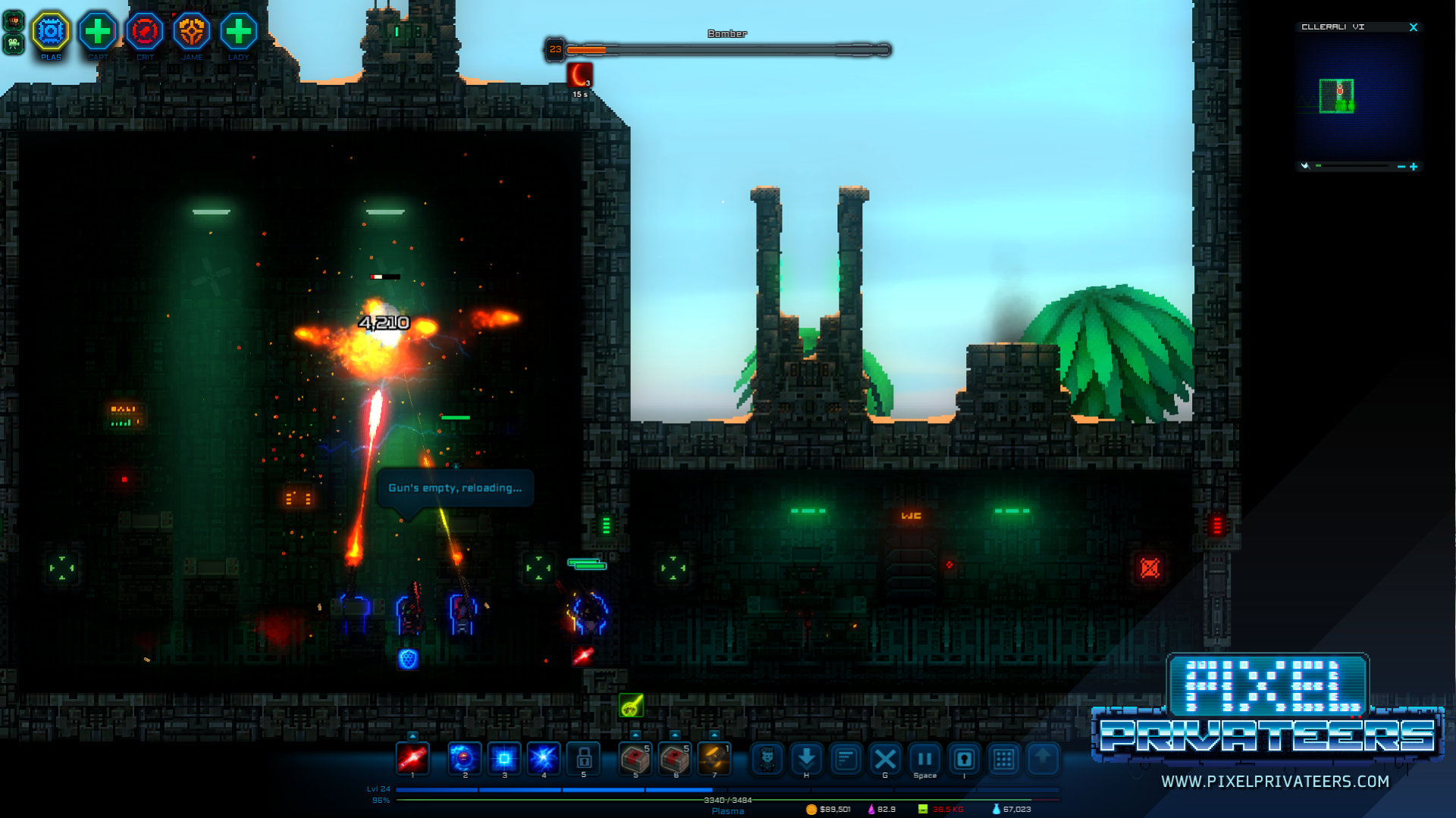 video game Pixel Privateers pixel art shooter Action Image