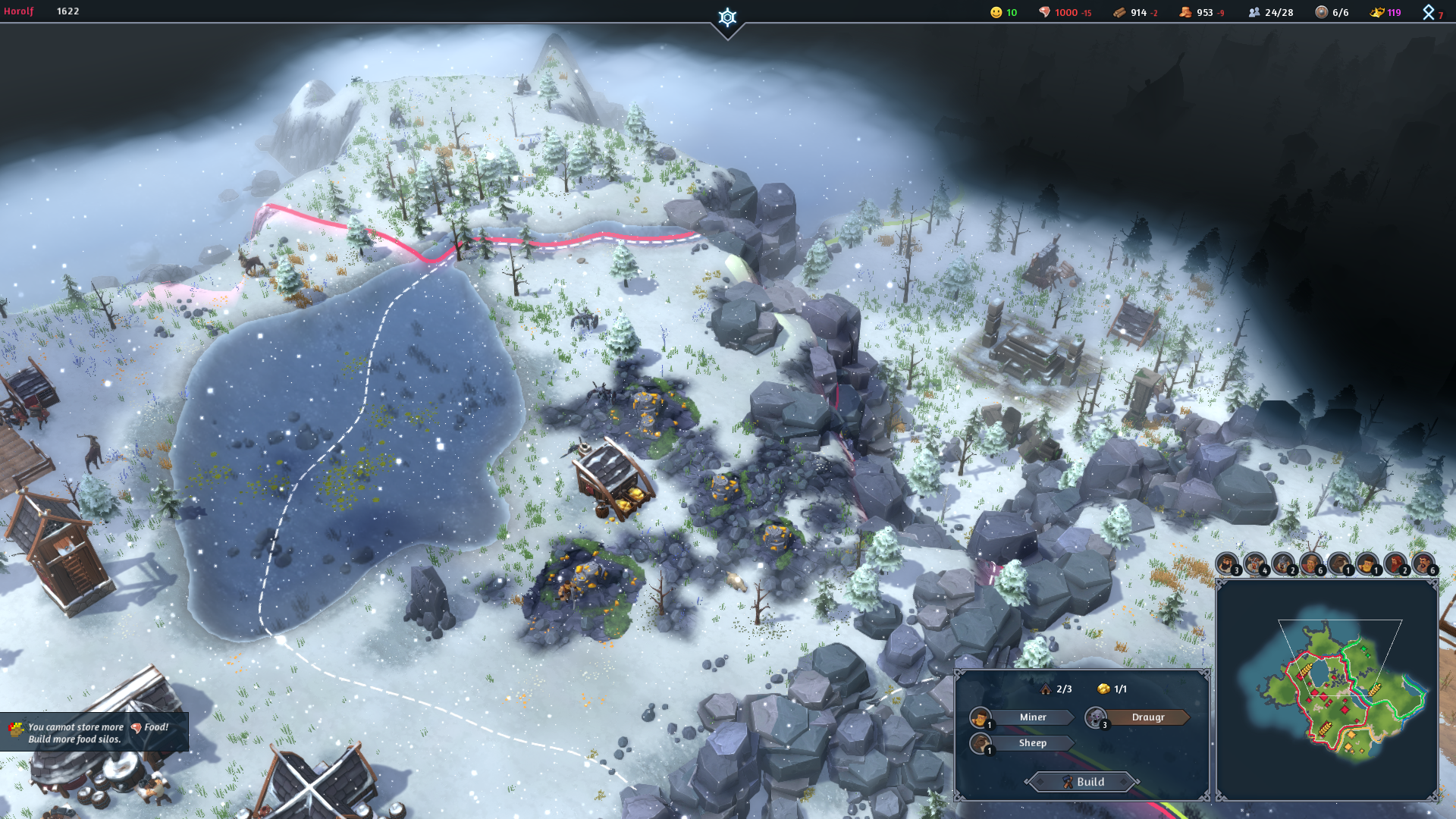 video game Northgard strategy game snowy landscape Resource Management Image