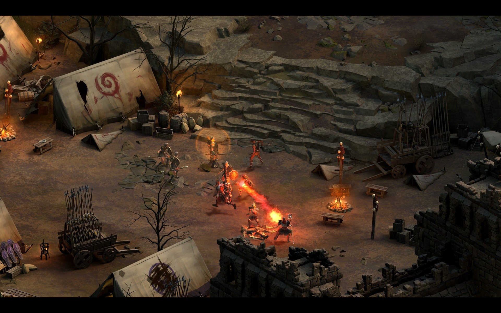 video game Tyranny fantasy battle camp Image