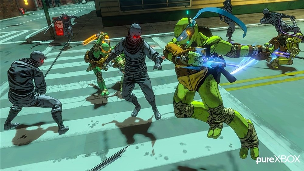 video game Teenage Mutant Ninja Turtles: Mutants in Manhattan Teenage Mutant Ninja Turtles fighting ninja Image