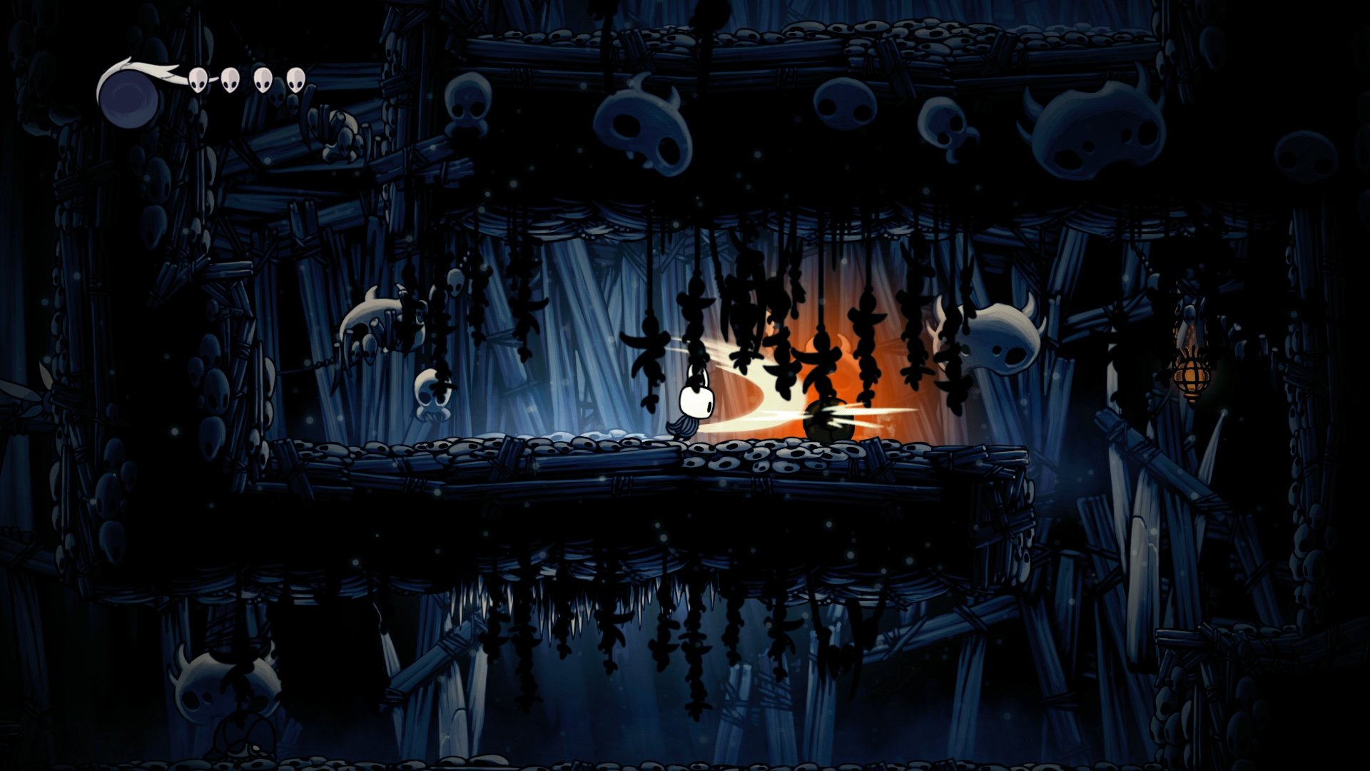 video game Hollow Knight dark atmosphere Platformer adventure Image
