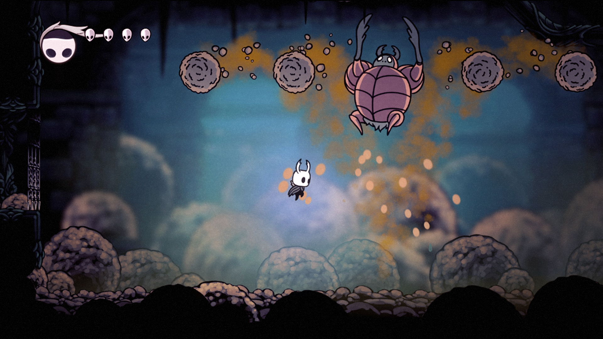 video game Hollow Knight boss battle indie game Platformer Image