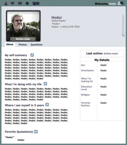  Hodor Dating