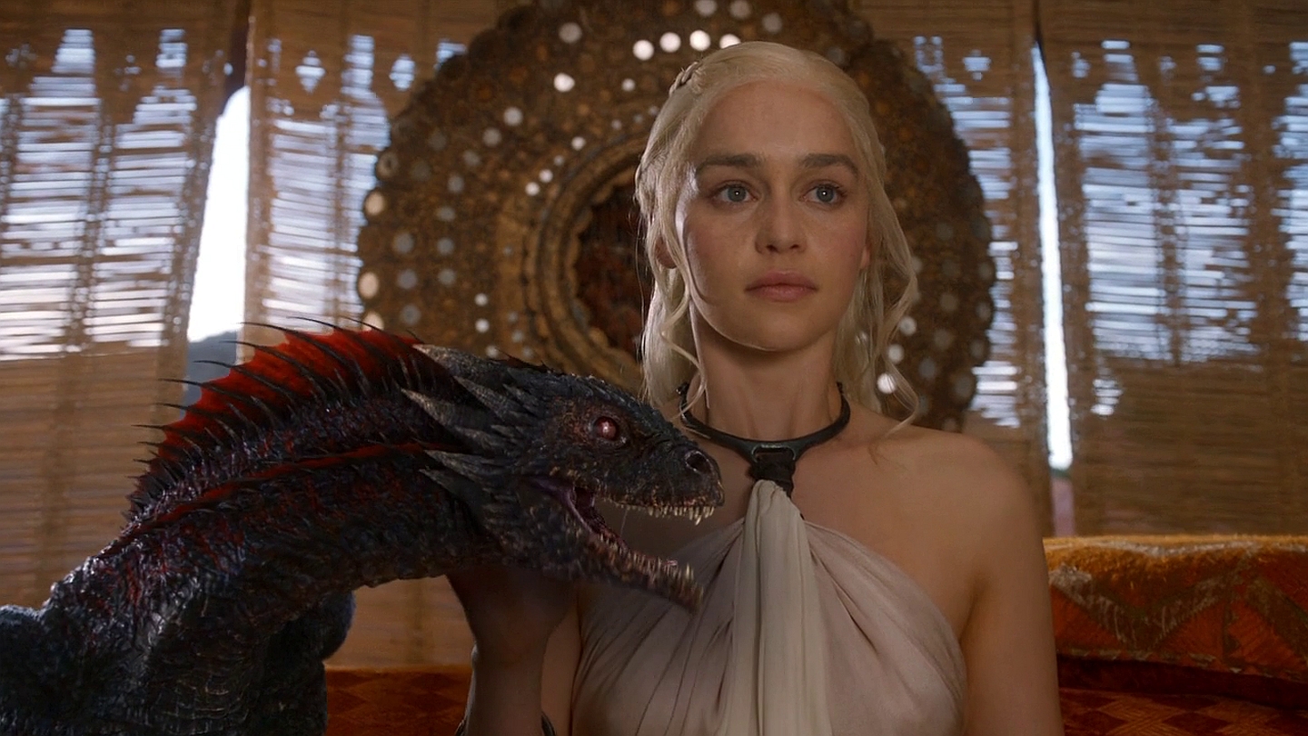 Emilia Clarke as Daenerys Targaryen in Game of Thrones