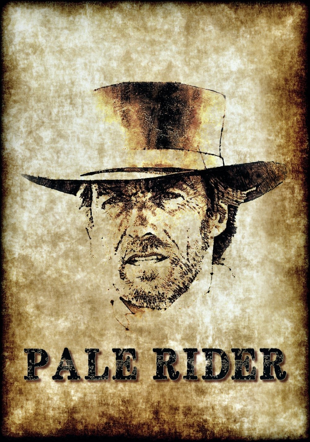 Movie Pale Rider Movie Poster. 