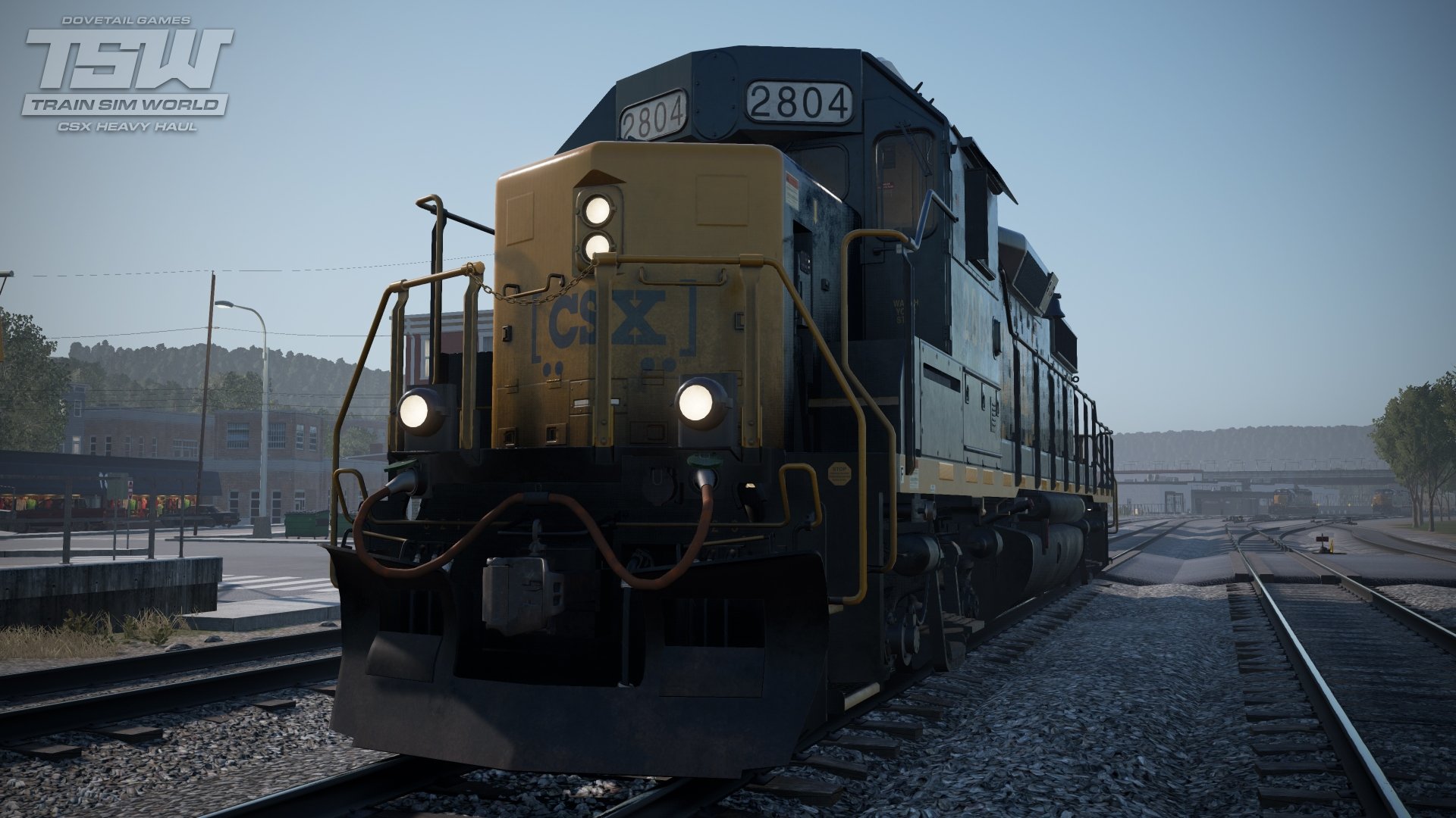 video game Train Sim World: CSX Heavy Haul train locomotive railroad Image