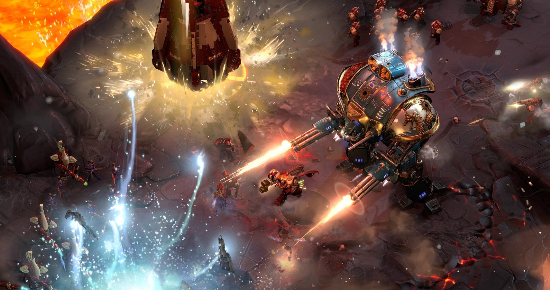 video game Warhammer 40,000: Dawn of War III Mech Sci Fi battle Image
