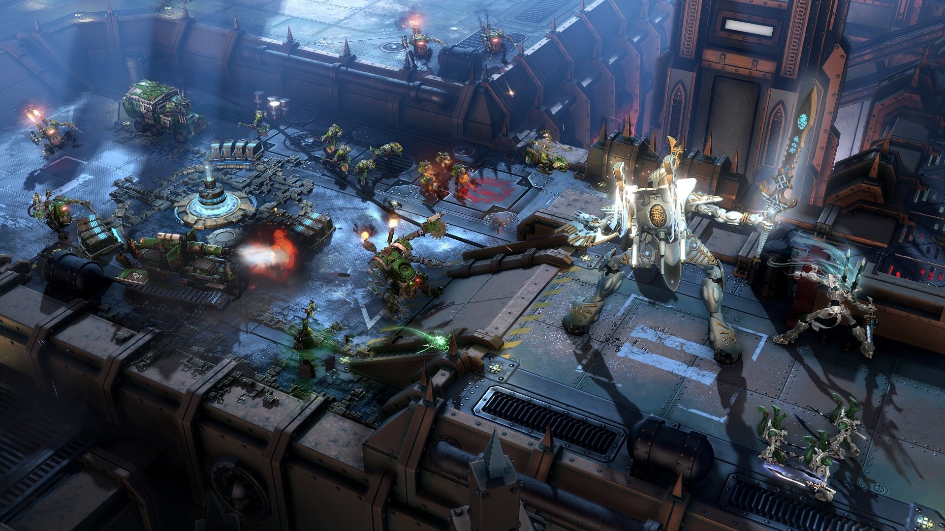 video game Warhammer 40,000: Dawn of War III Sci Fi battle strategy game Image