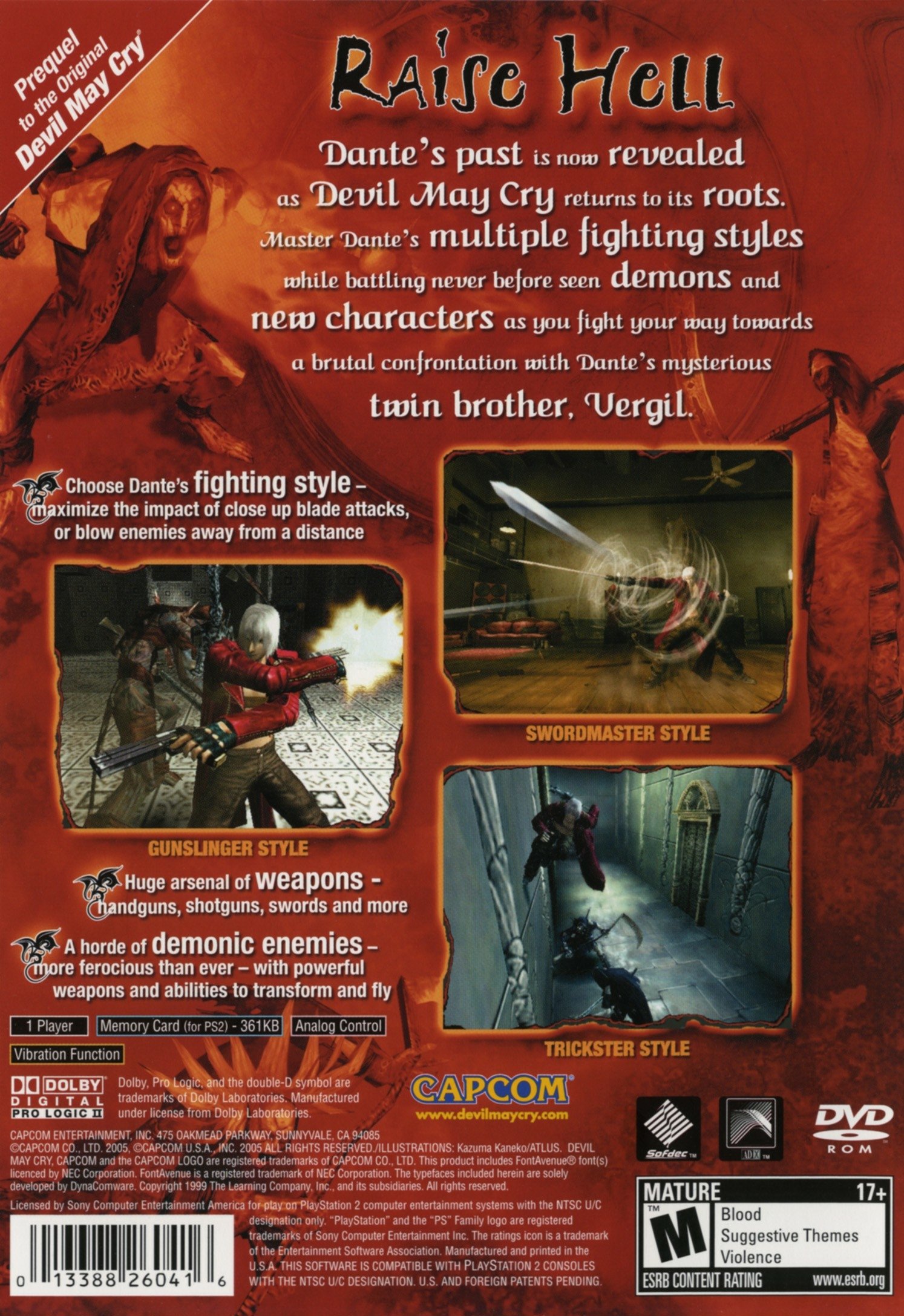 video game Devil May Cry 3: Dante's Awakening Image