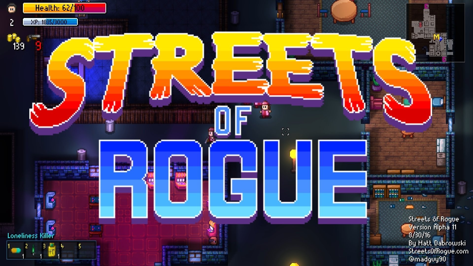 video game Streets of Rogue indie game pixel art Image