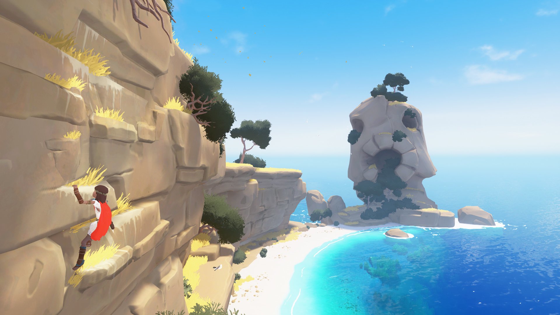 video game RiME beach cliff adventure Image
