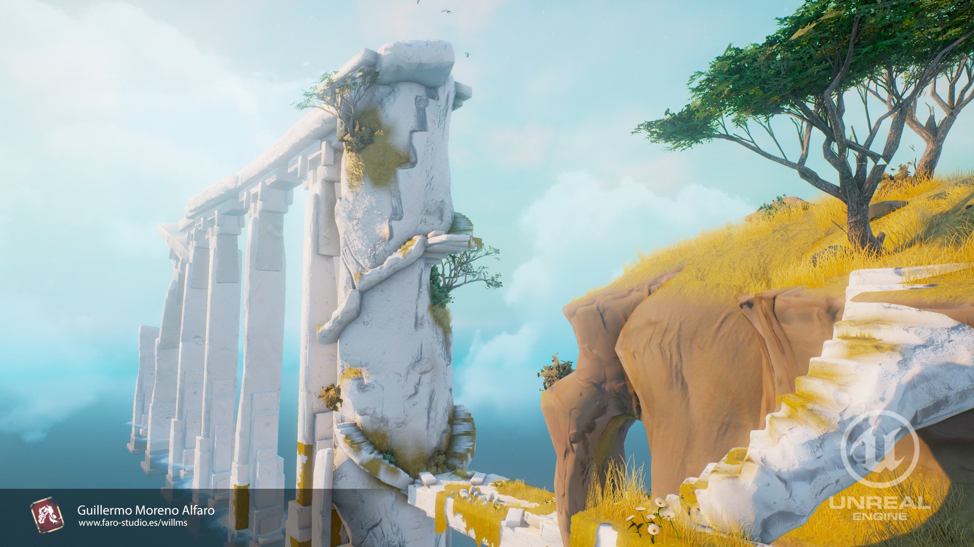 video game RiME landscape ruin fantasy fantasy landscape Image