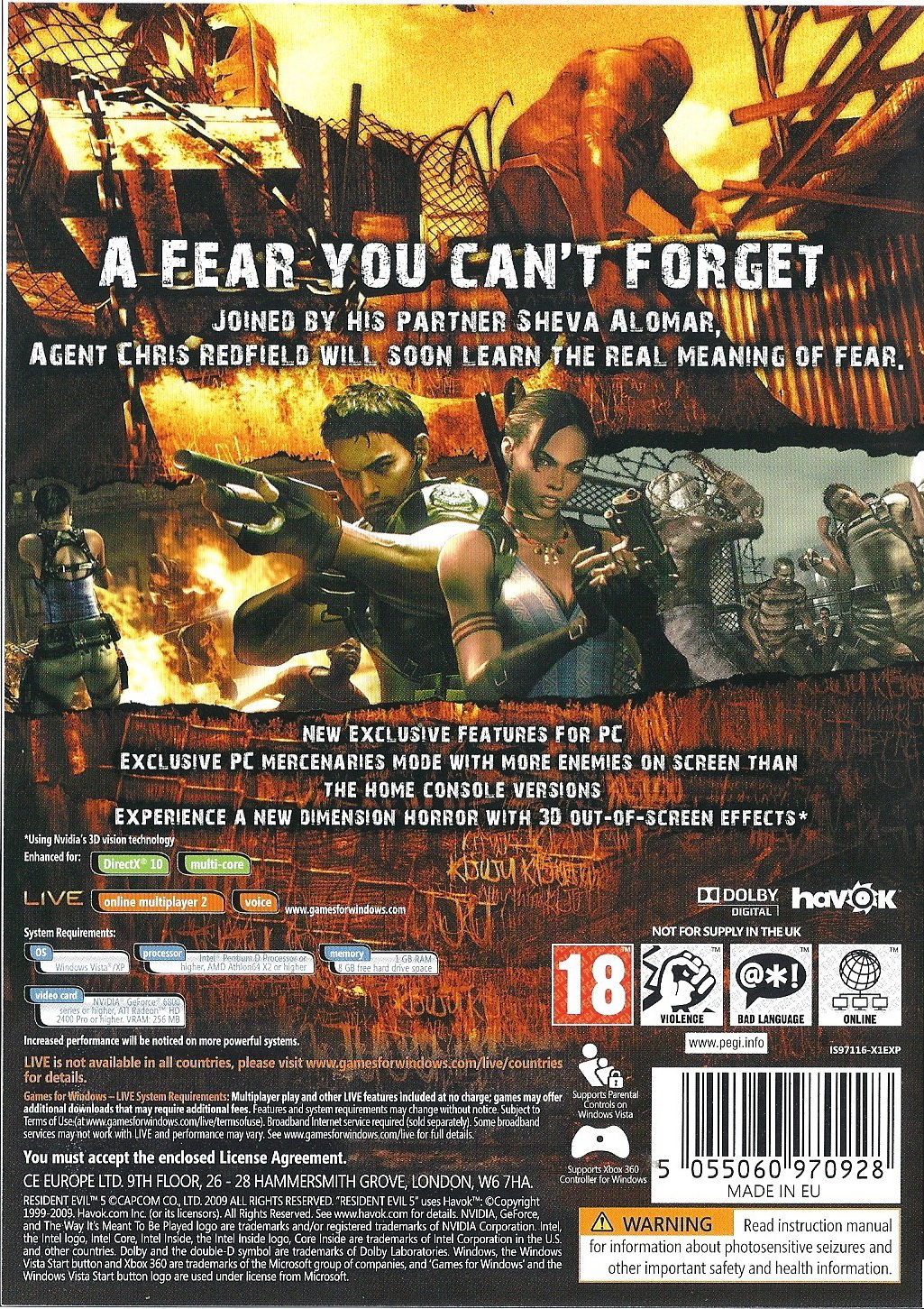 Resident Evil 5 system requirements