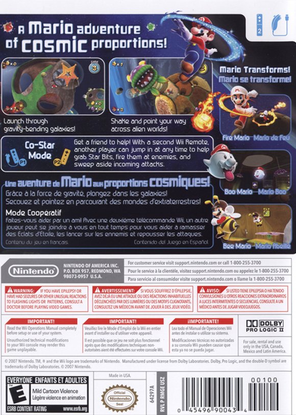 video game Super Mario Galaxy Image