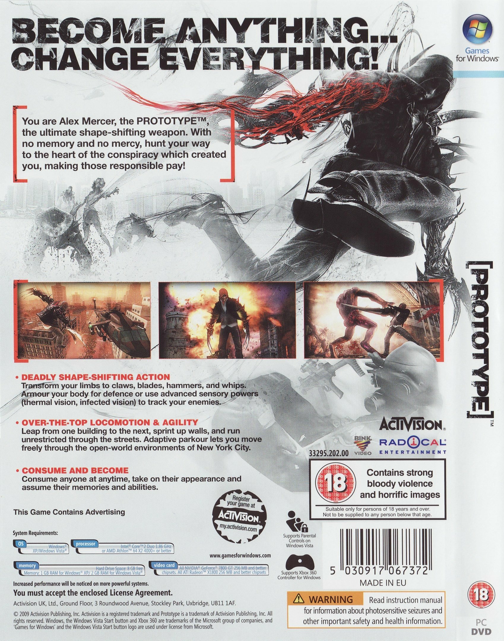 video game Prototype (2009) Image