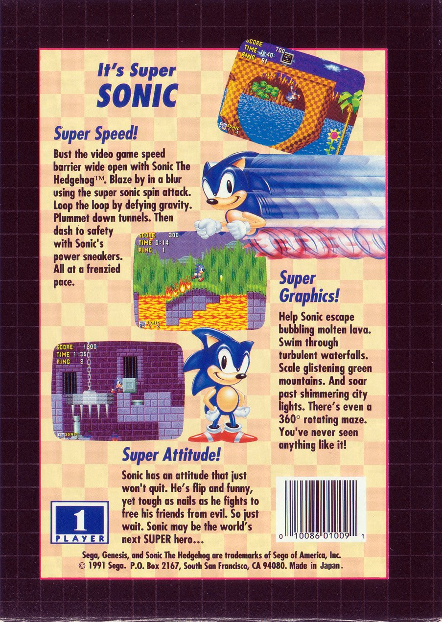 video game Sonic the Hedgehog (1991) Image