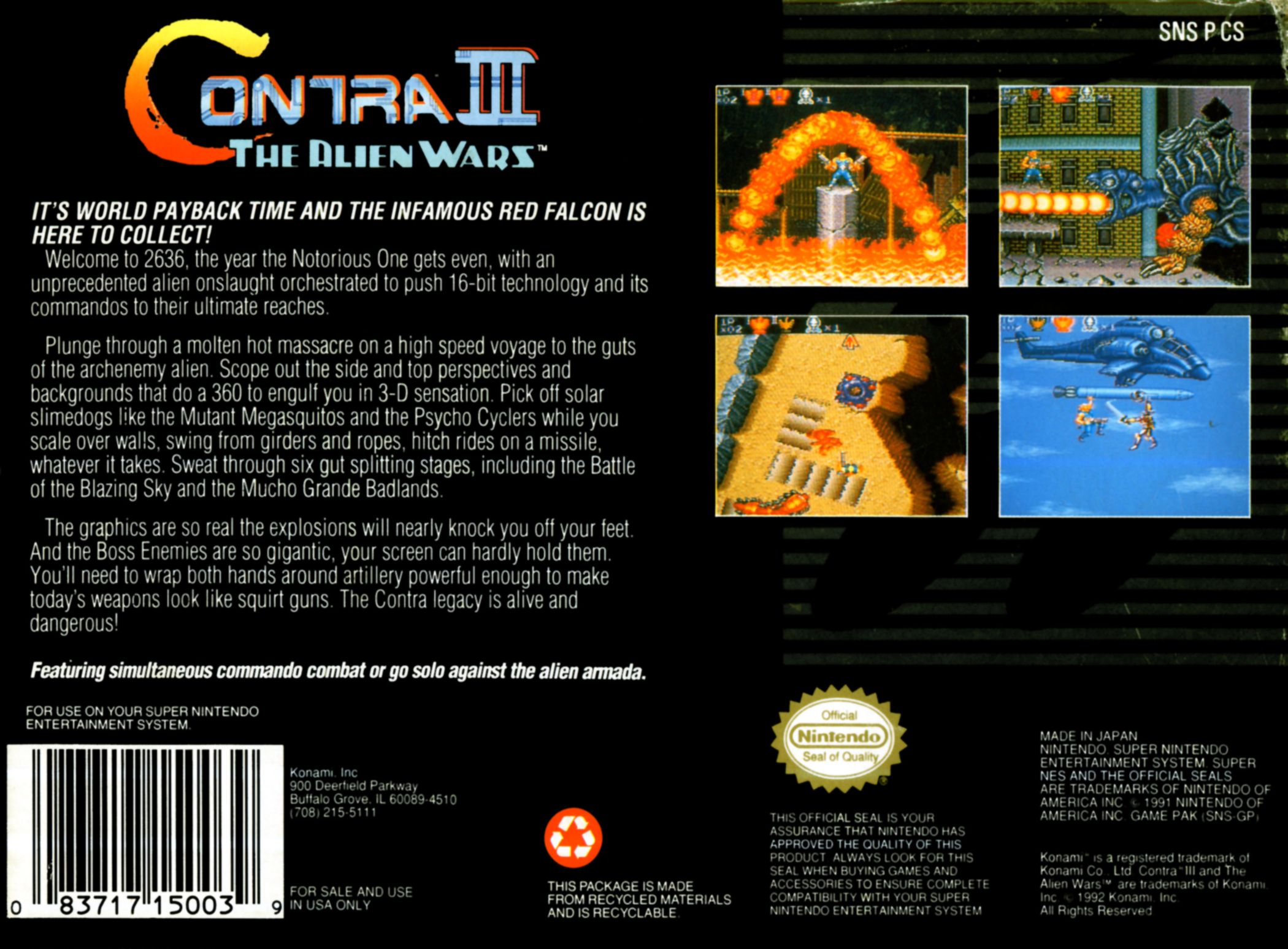 Contra III: The Alien Wars Picture