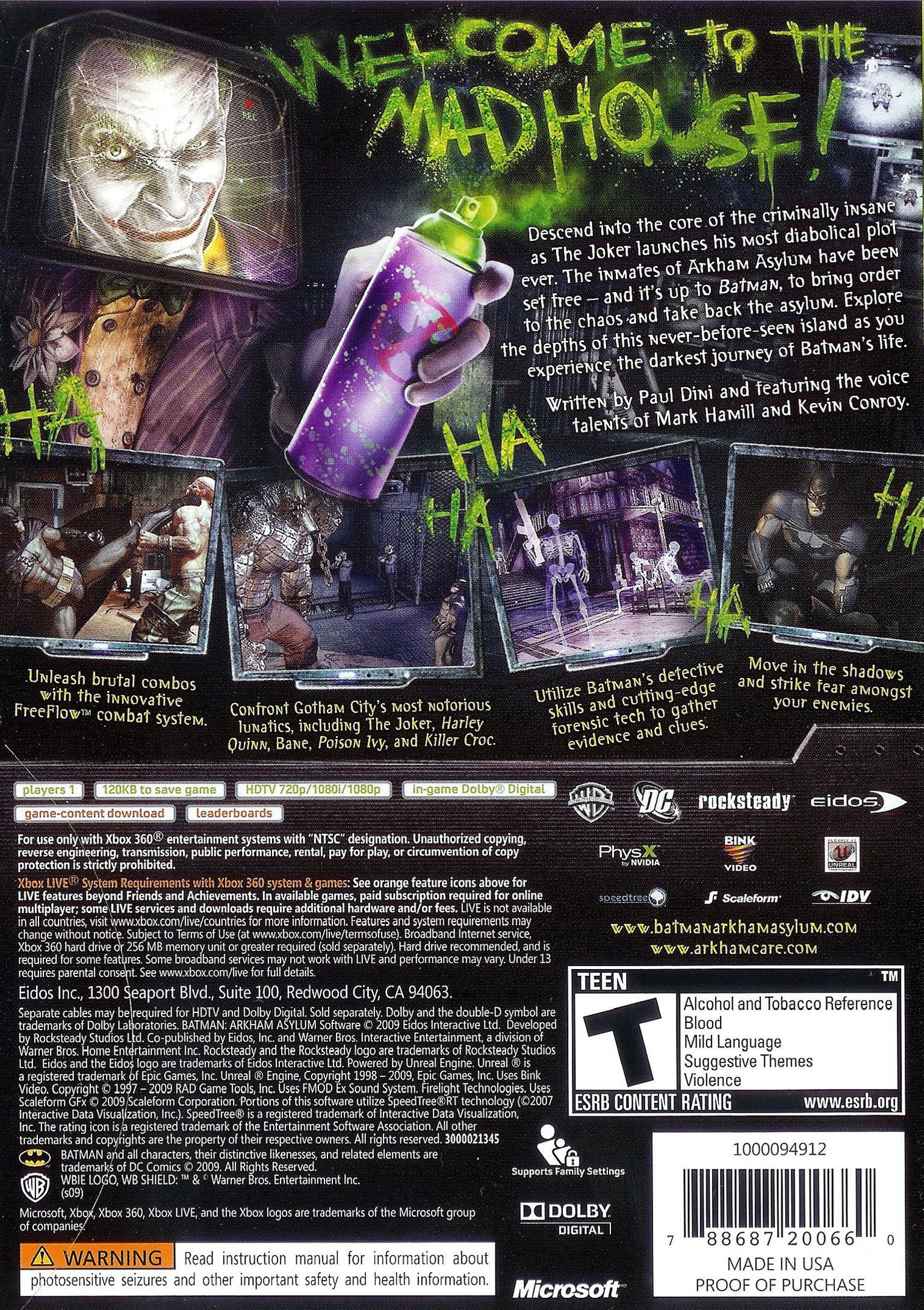 video game Batman: Arkham Asylum Image