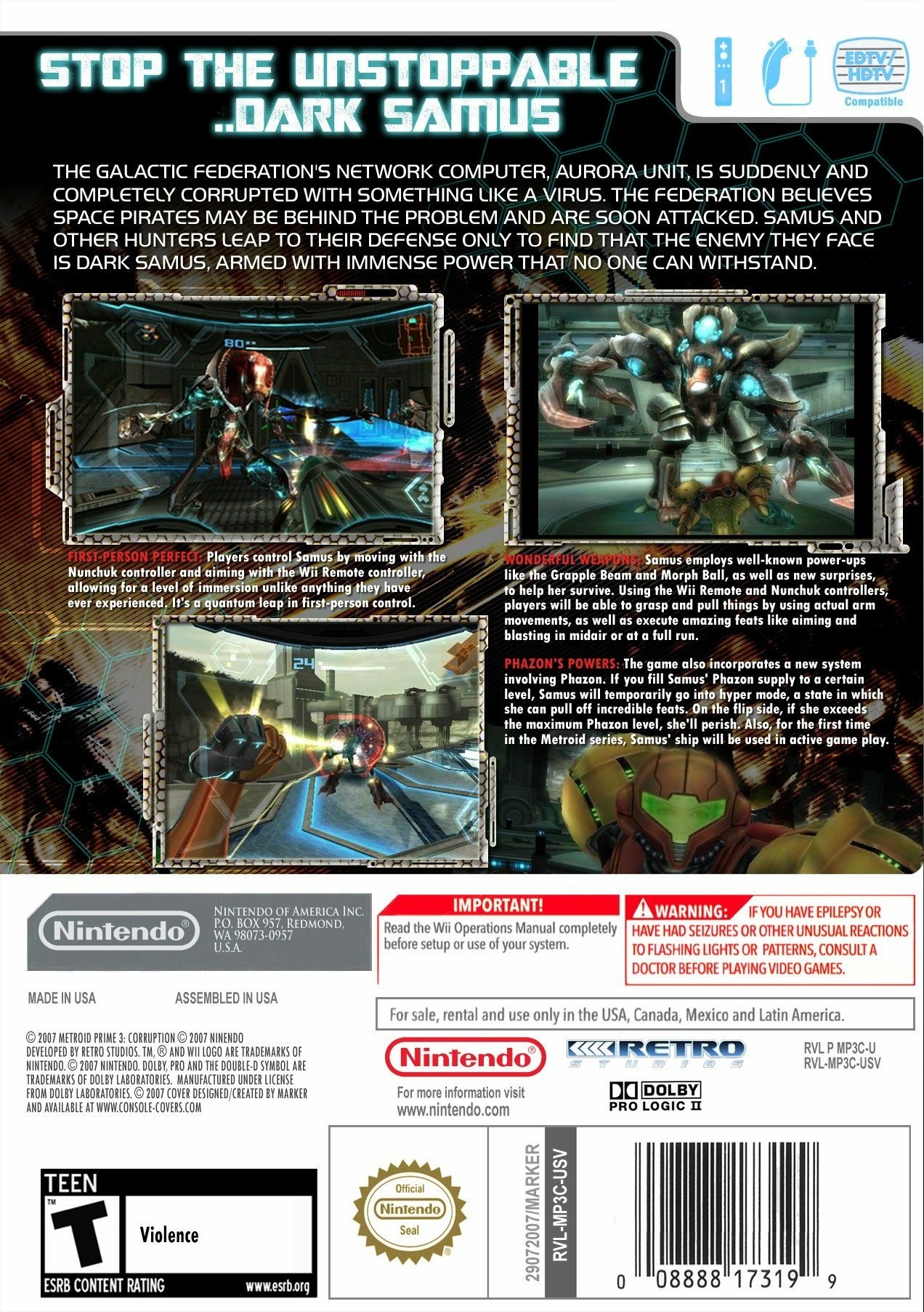 video game Metroid Prime 3: Corruption Image