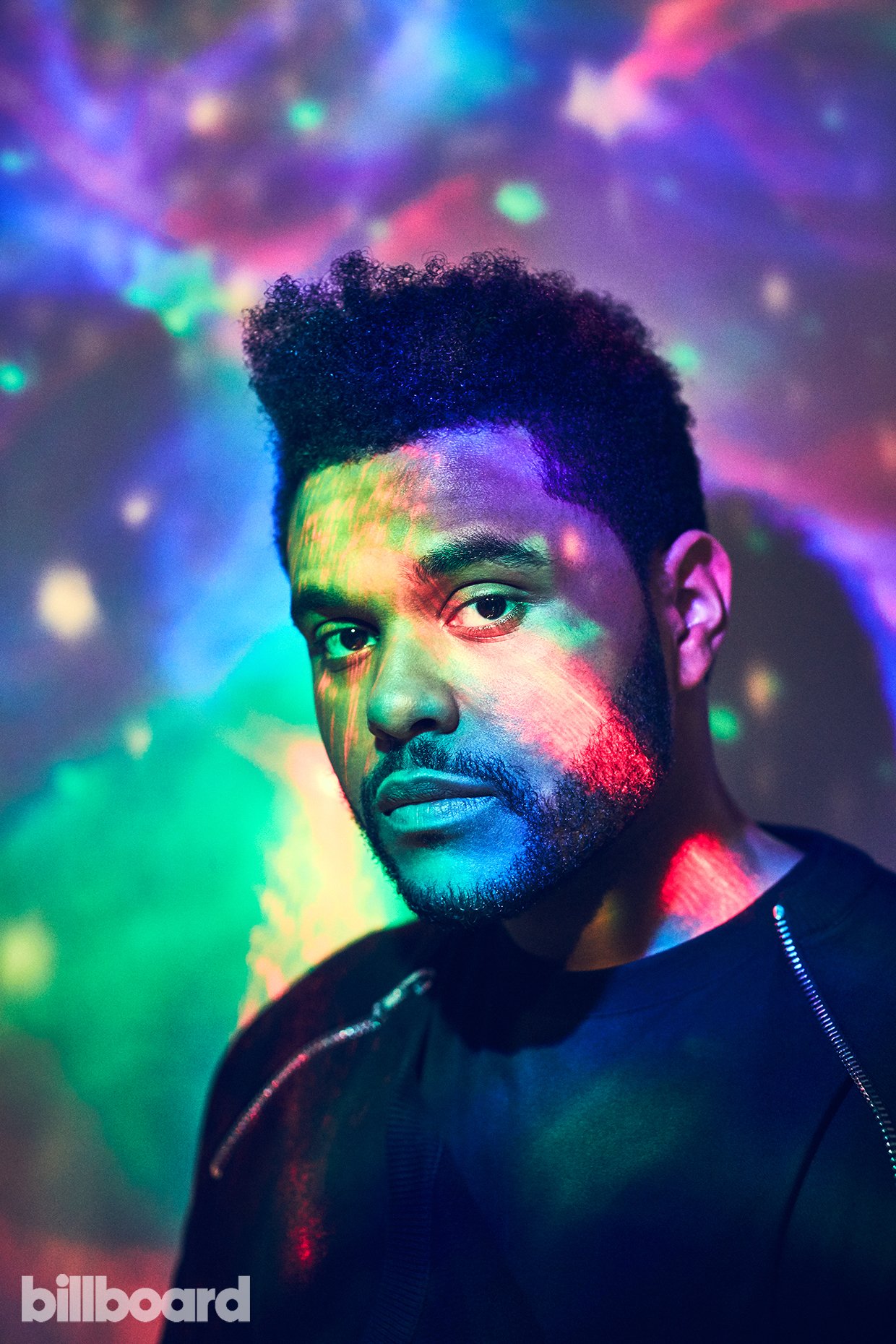 music The Weeknd portrait colorful lighting Billboard Image