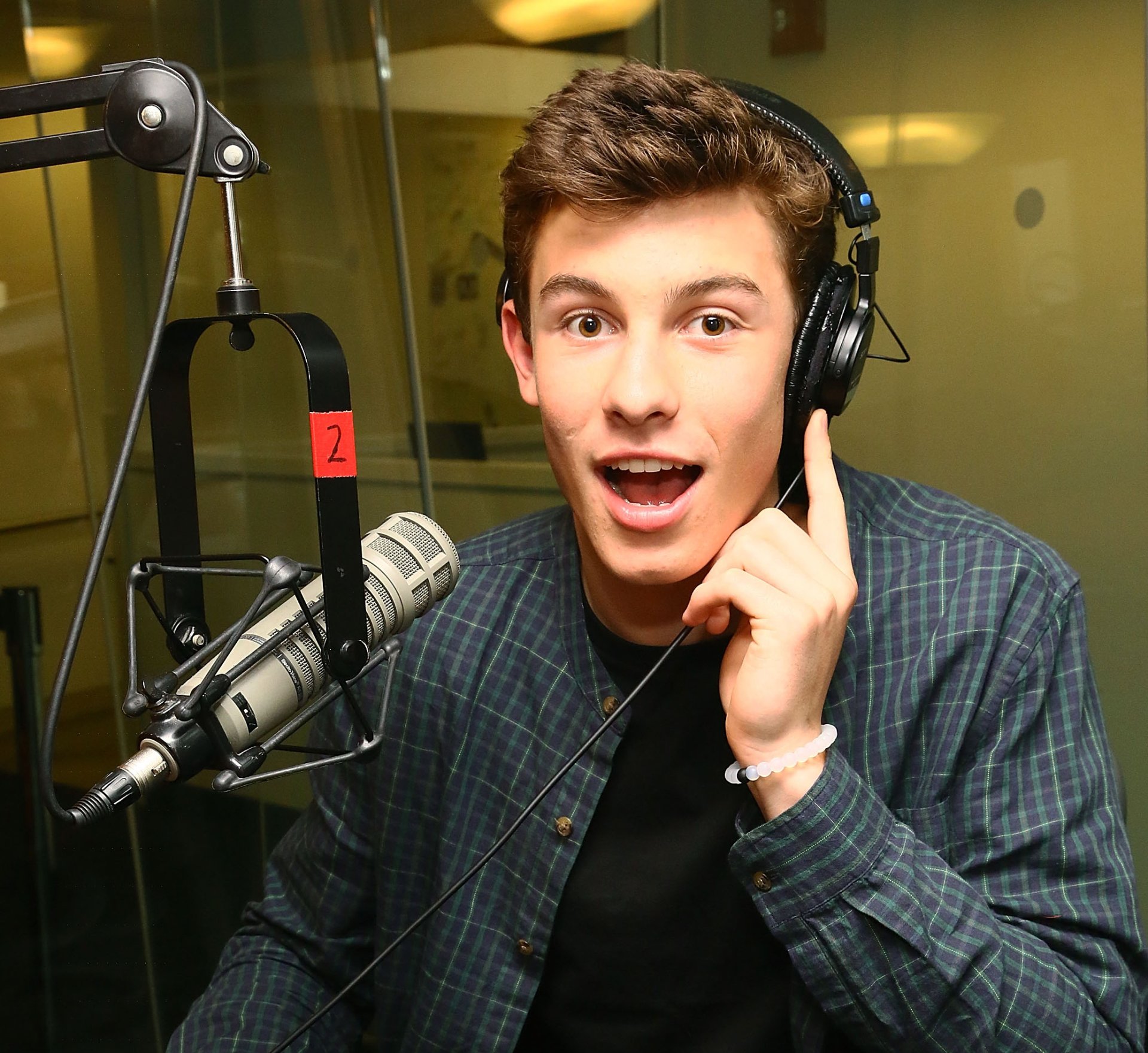 music Shawn Mendes singer radio studio Image