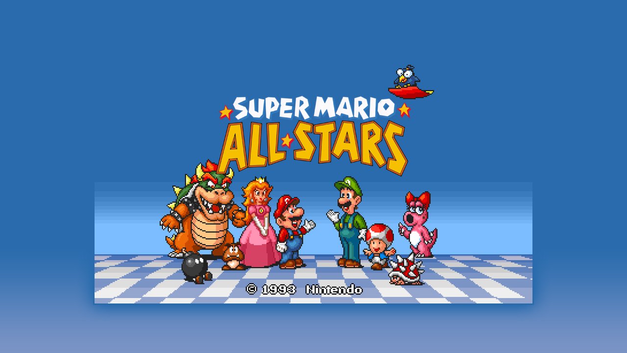 video game super mario all-stars Image