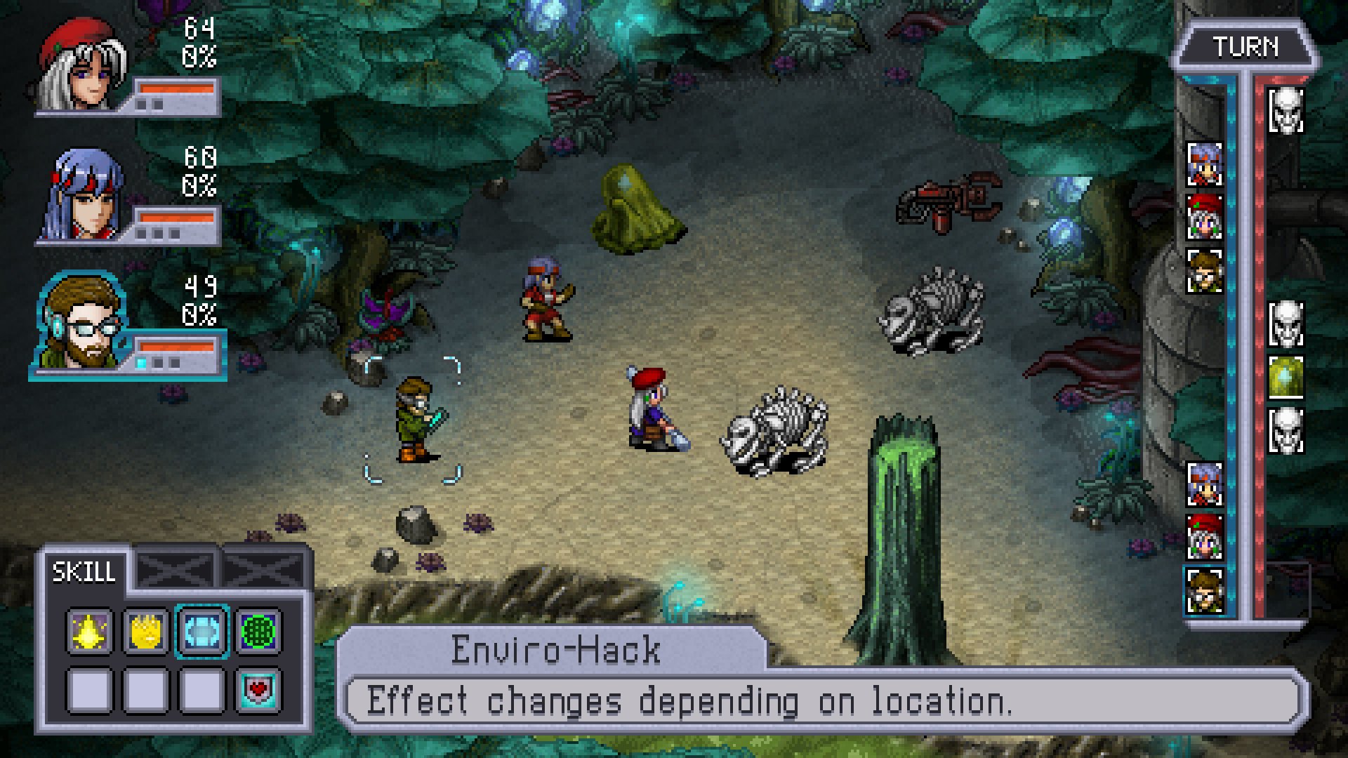 video game Cosmic Star Heroine role-playing forest Turn-Based Image