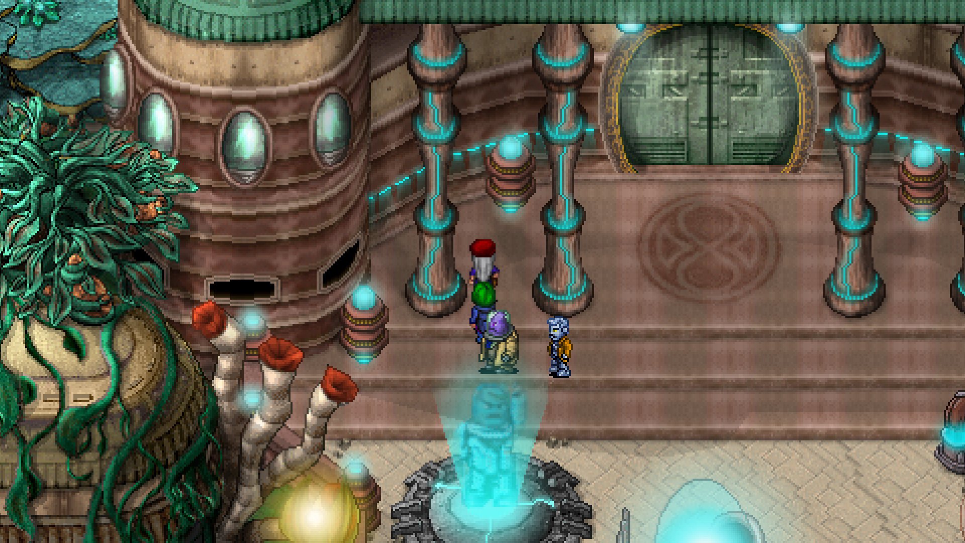 video game Cosmic Star Heroine fantasy architecture colorful Image