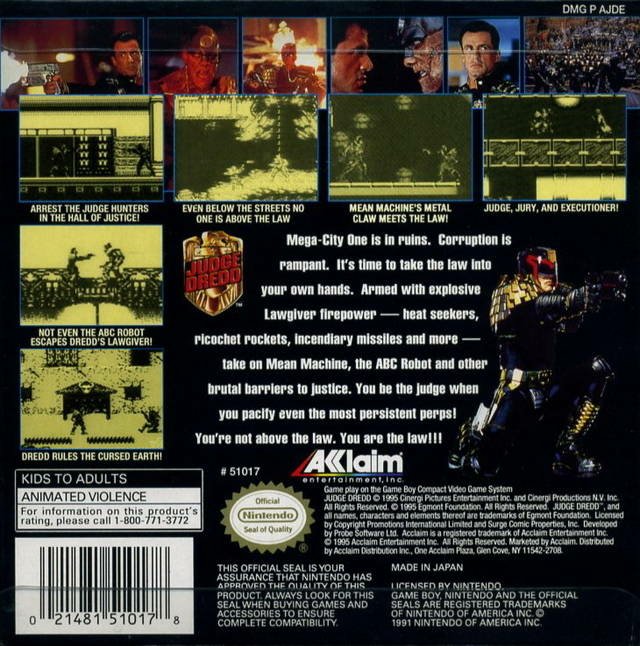video game Judge Dredd Image