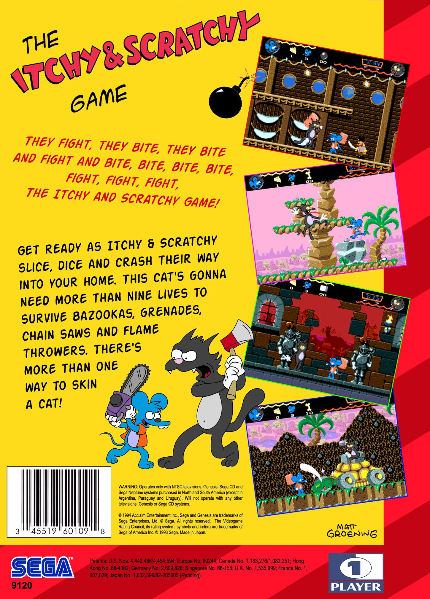 the itchy and scratch y game