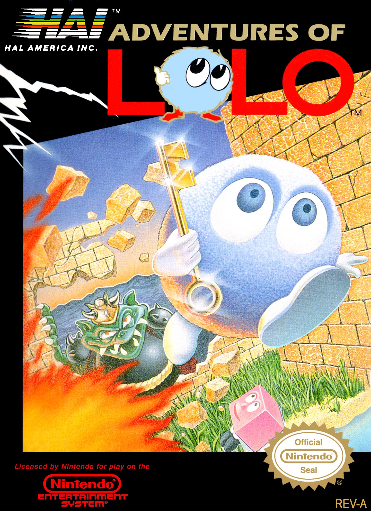 Adventures of Lolo Video Game Box Art - ID: 14016 - Image Abyss