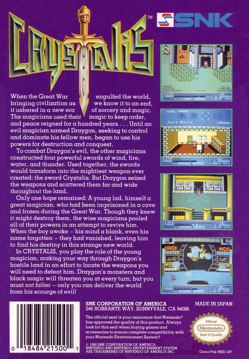 video game crystalis Image