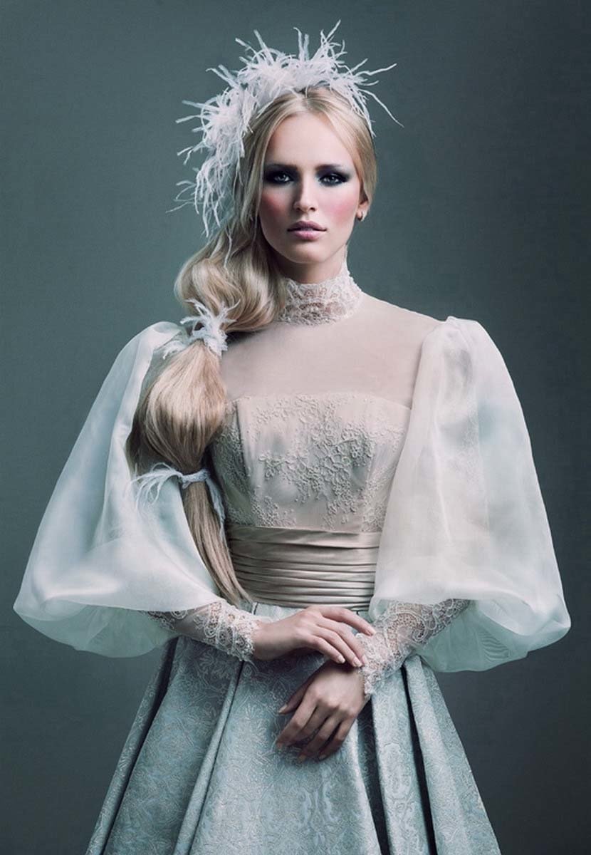 white dress woman bride Image