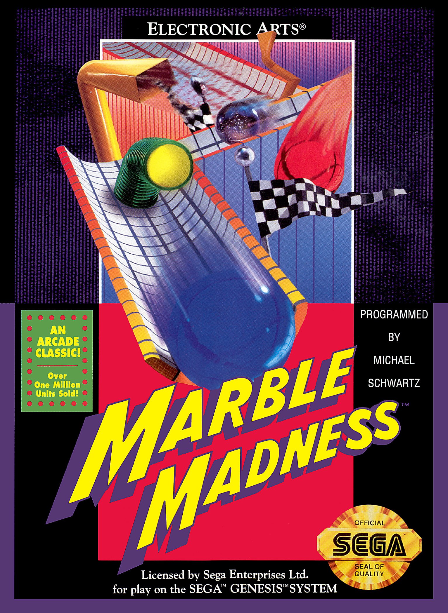 Marble Madness Video Game Box Art ID 14191 Image Abyss