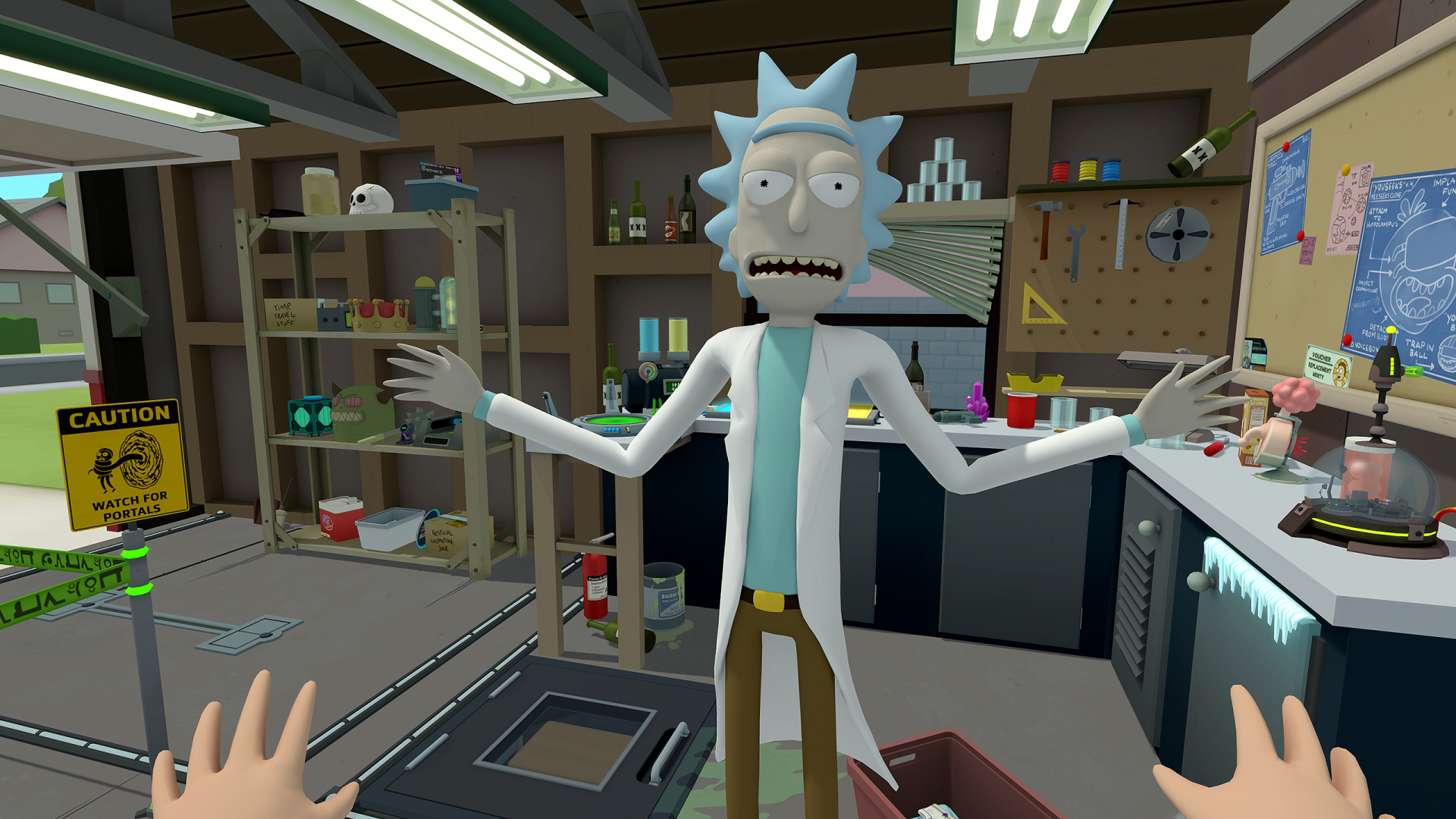 video game Rick and Morty: Virtual Rick-ality Rick Sanchez animated series Sci Fi Image