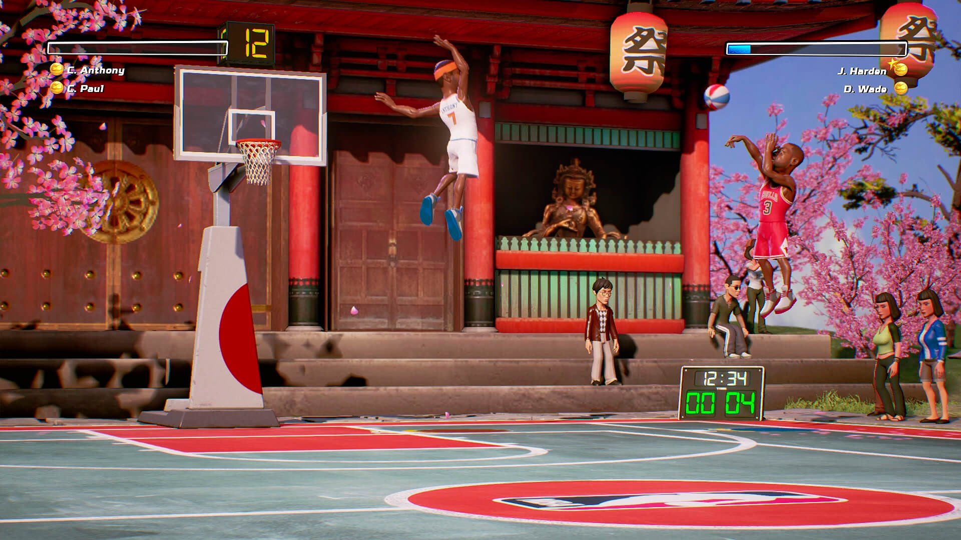 video game NBA Playgrounds basketball animation Court Image