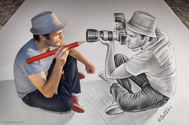 pencil artistic drawing Image