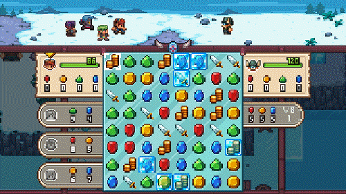 video game Evoland 2 match-3 game puzzle fantasy Image