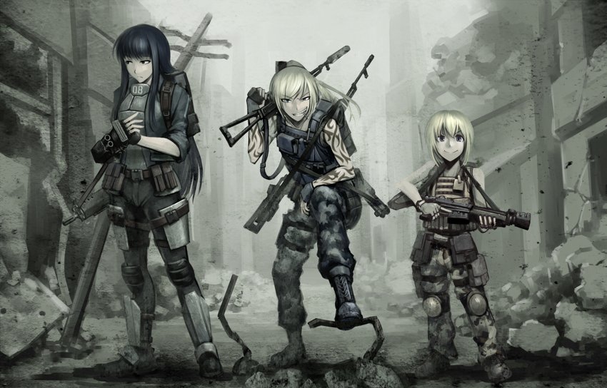 Download Gun Tattoo Anime Military Military Anime Image