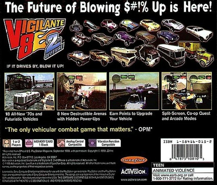 video game Vigilante 8: 2nd Offense Image
