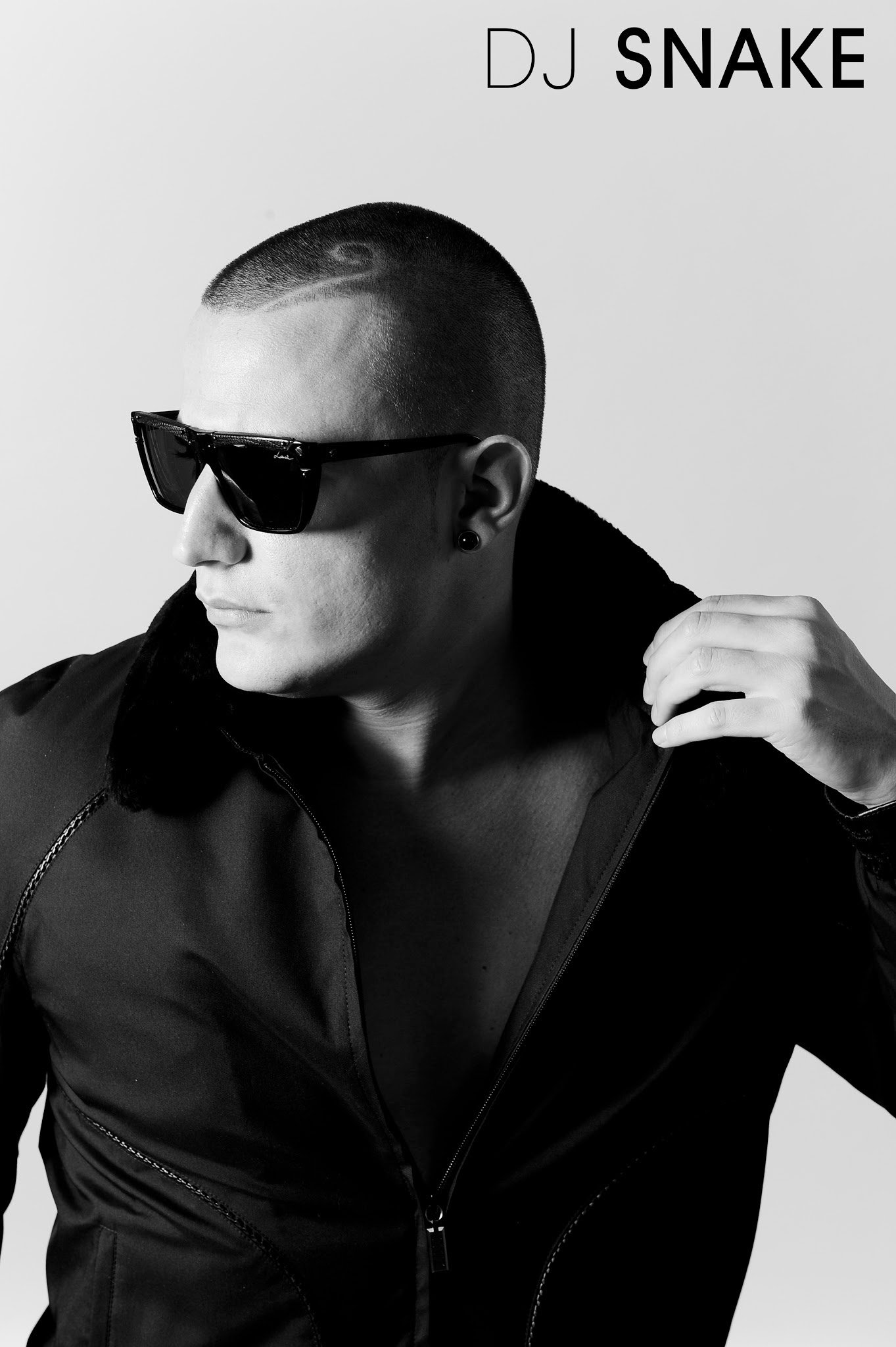 music DJ Snake Artist sunglasses Black & White Image