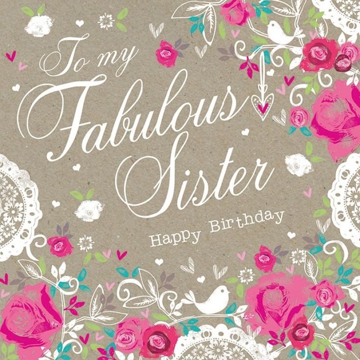 Happy Birthday holiday birthday birthday card fabulous sister Image
