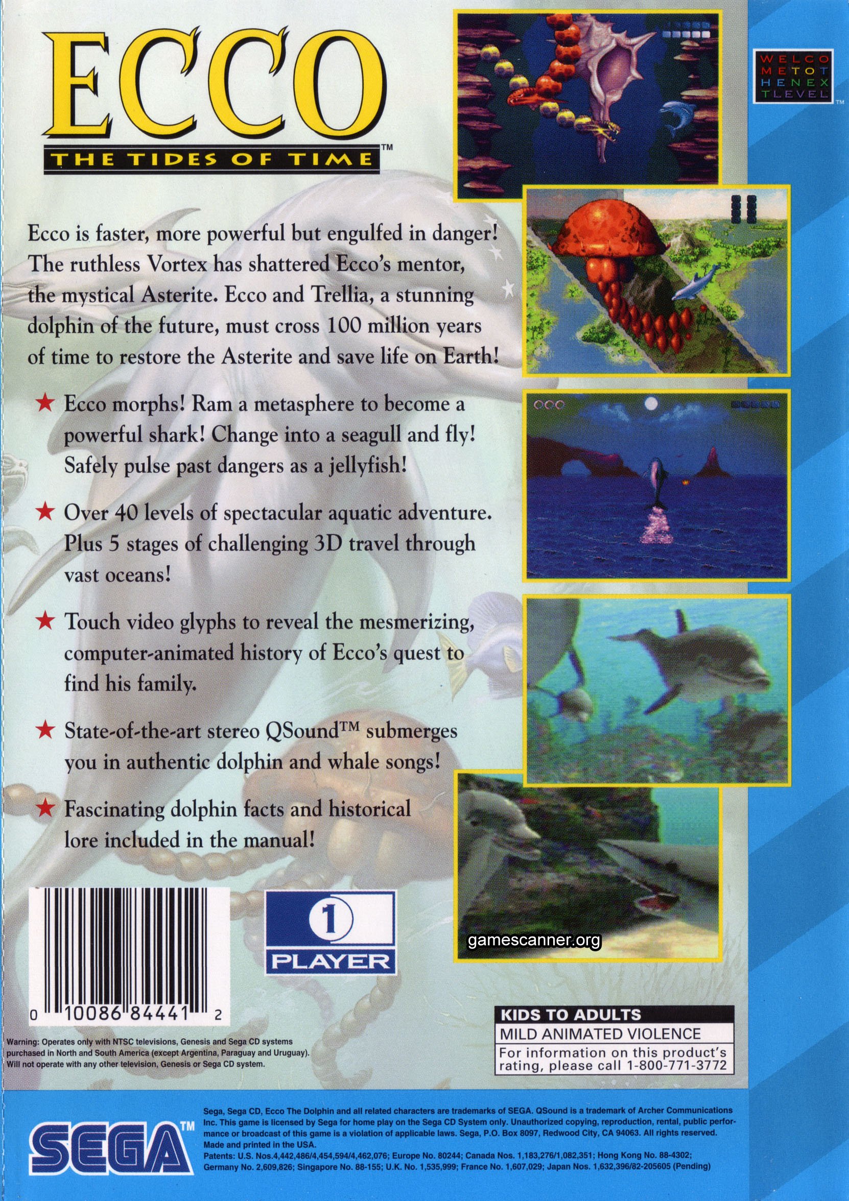 video game Ecco: The Tides of Time Image