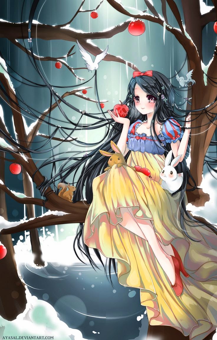 Anime Snow Girl HD wallpaper