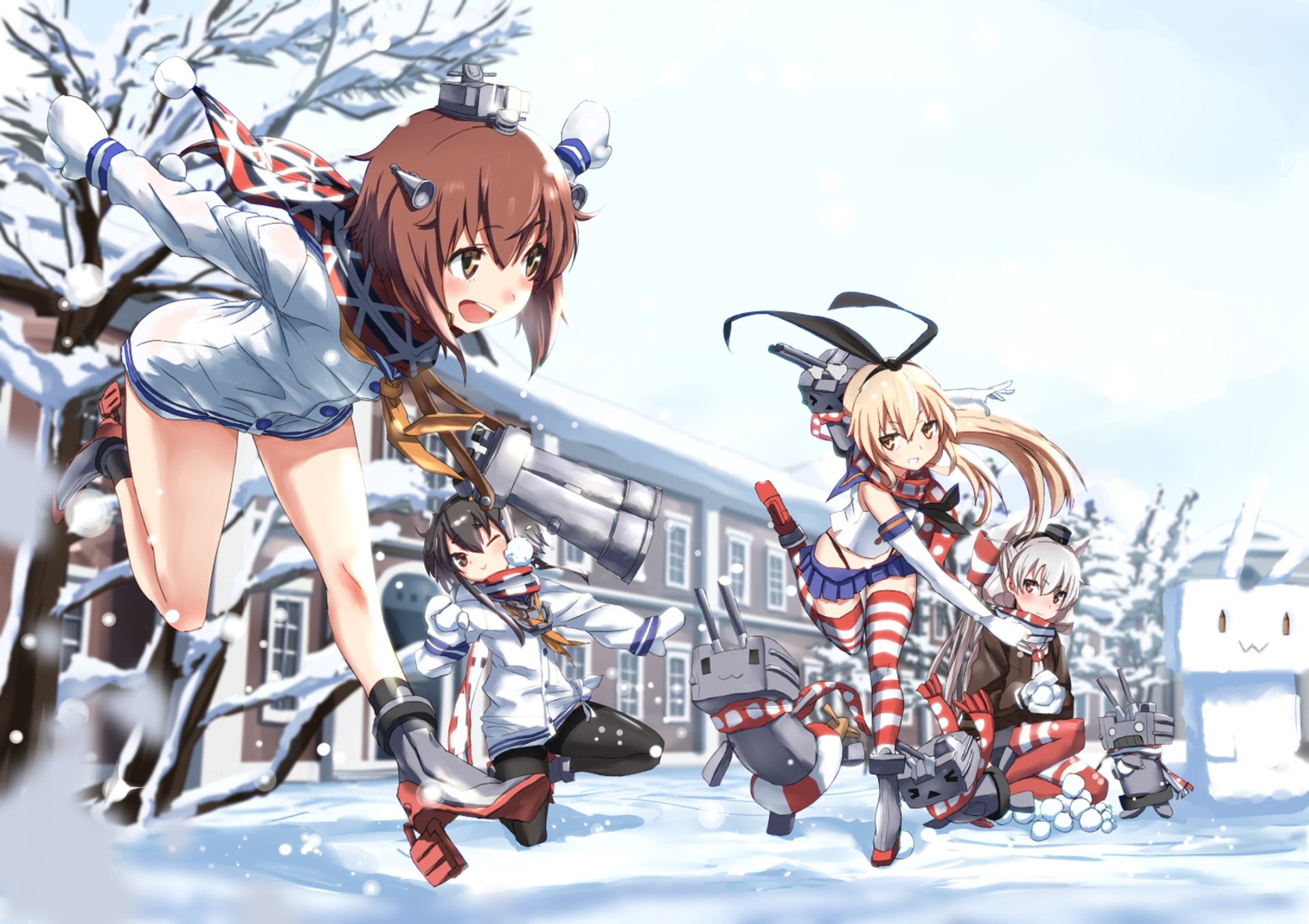 Amatsukaze (Kancolle) Shimakaze (Kancolle) Yukikaze (Kancolle) Tokitsukaze (Kancolle) Anime Kantai Collection Image