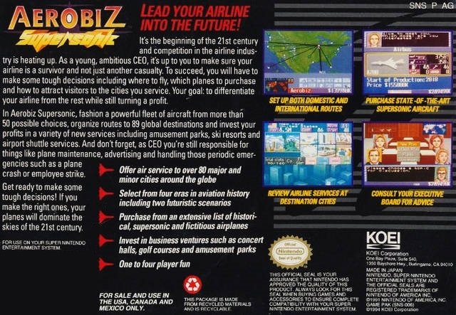 video game Aerobiz Supersonic Image