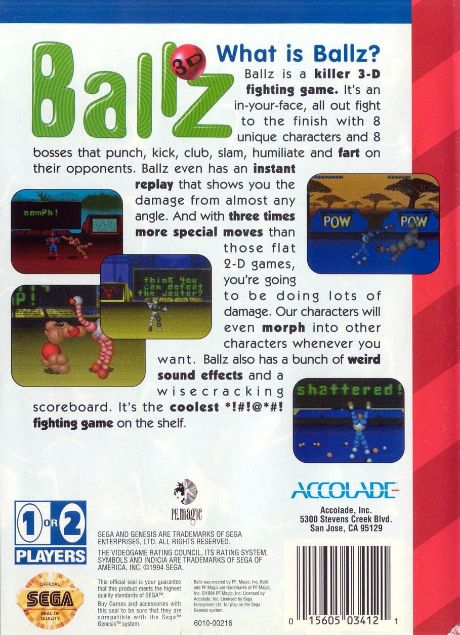 video game Ballz Image